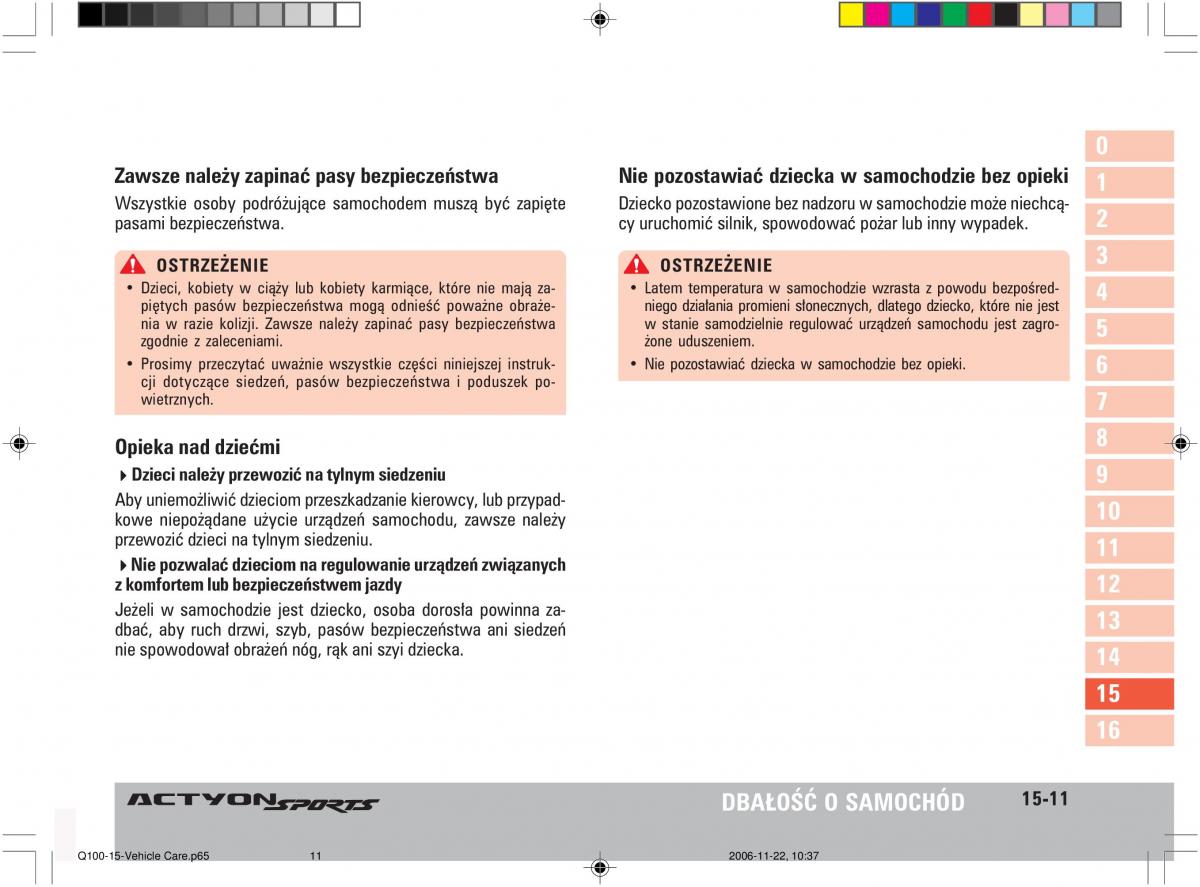 SsangYong Actyon instrukcja obslugi / page 290