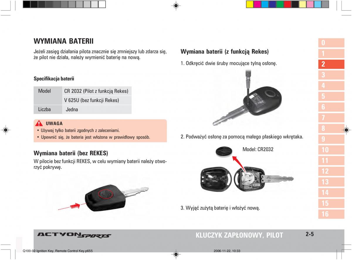 SsangYong Actyon instrukcja obslugi / page 32