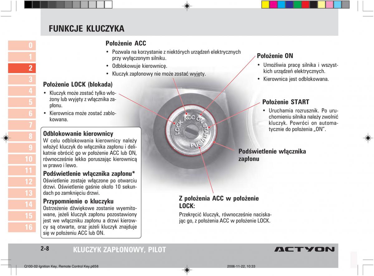 SsangYong Actyon instrukcja obslugi / page 35