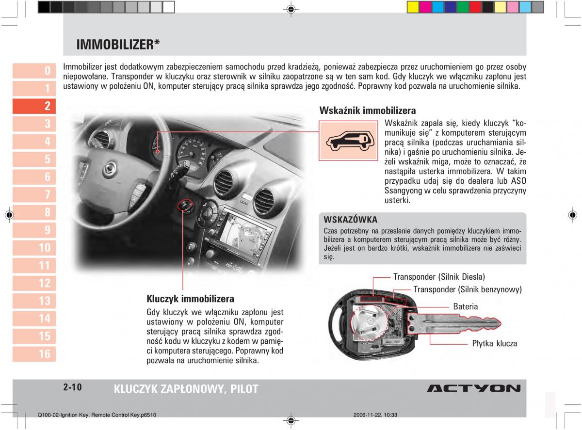 SsangYong Actyon instrukcja obslugi / page 37