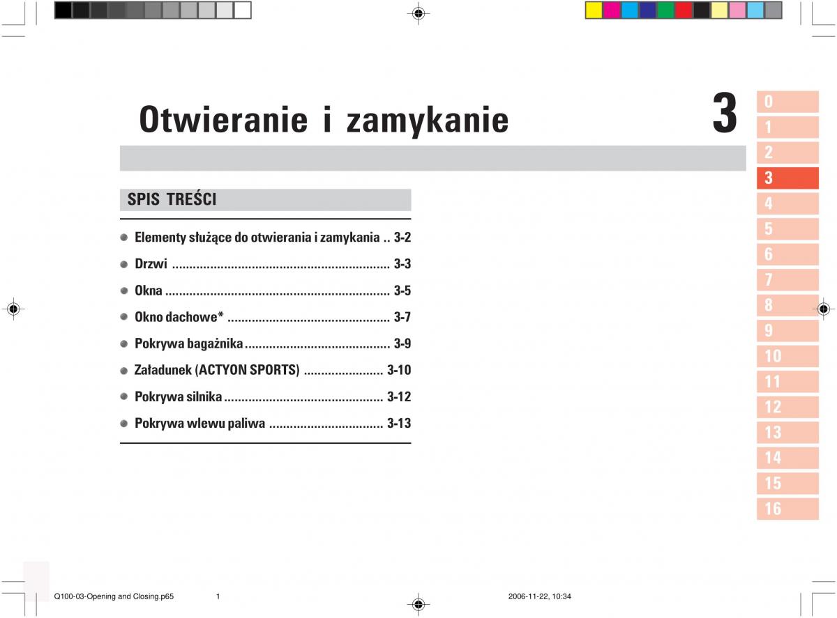 SsangYong Actyon instrukcja obslugi / page 41