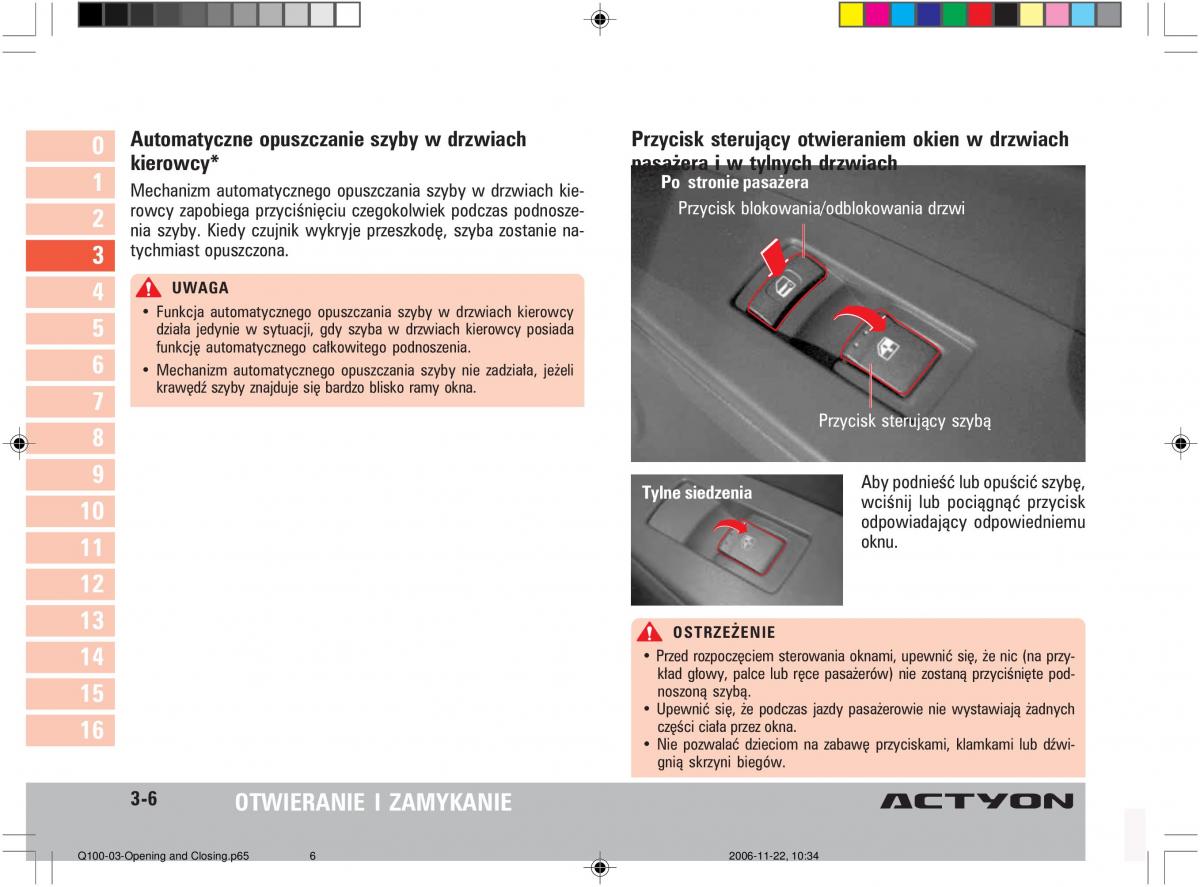 SsangYong Actyon instrukcja obslugi / page 46