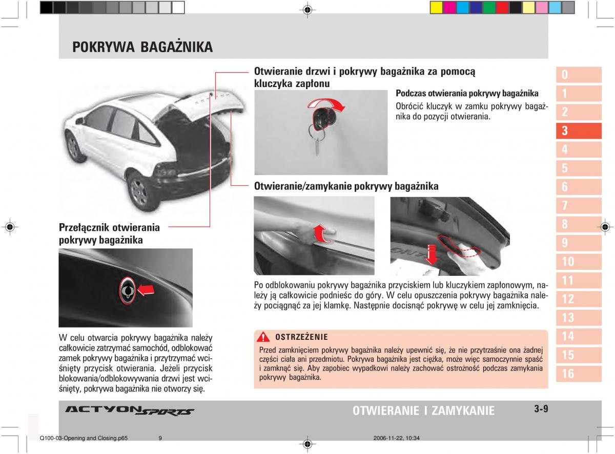 SsangYong Actyon instrukcja obslugi / page 49