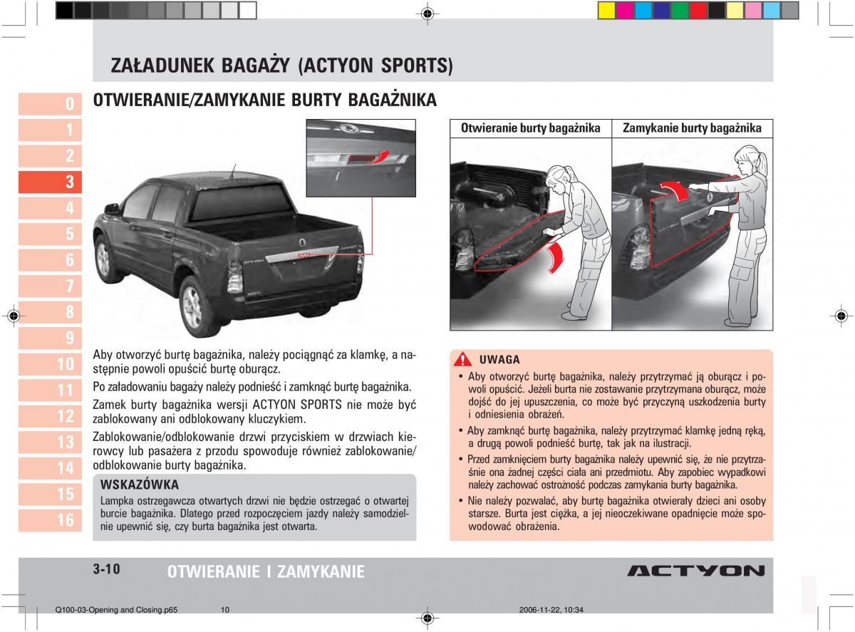 SsangYong Actyon instrukcja obslugi / page 50