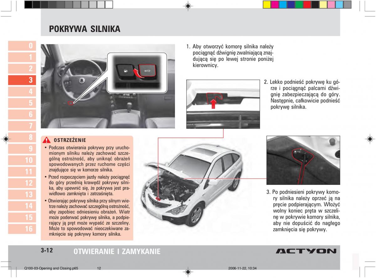 SsangYong Actyon instrukcja obslugi / page 52