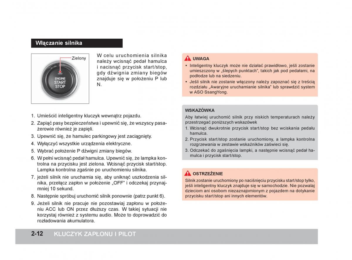 SsangYong Korando III 3 instrukcja obslugi / page 63