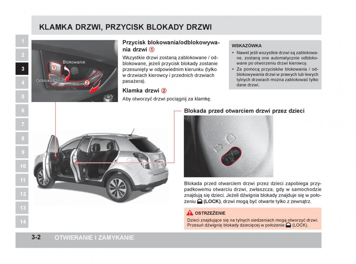 SsangYong Korando III 3 instrukcja obslugi / page 77