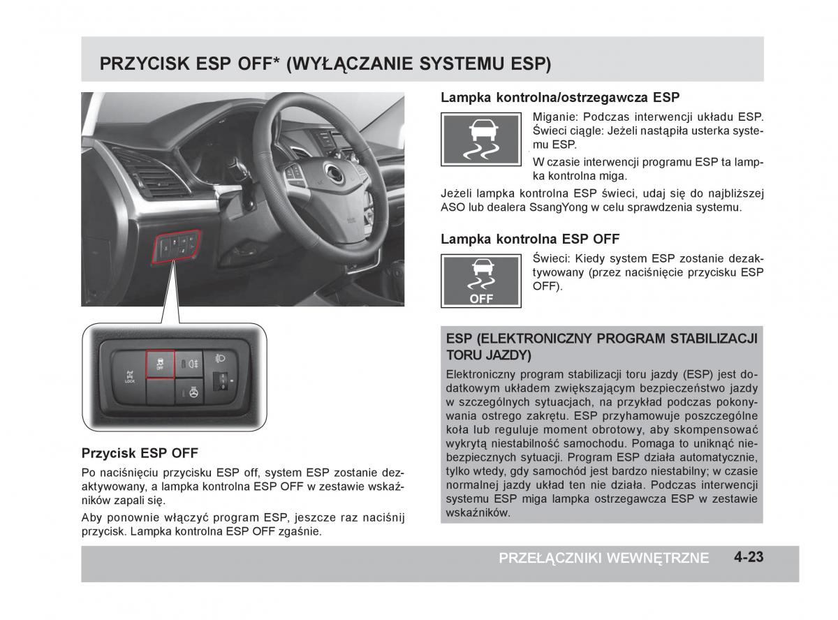 SsangYong Korando III 3 instrukcja obslugi / page 114