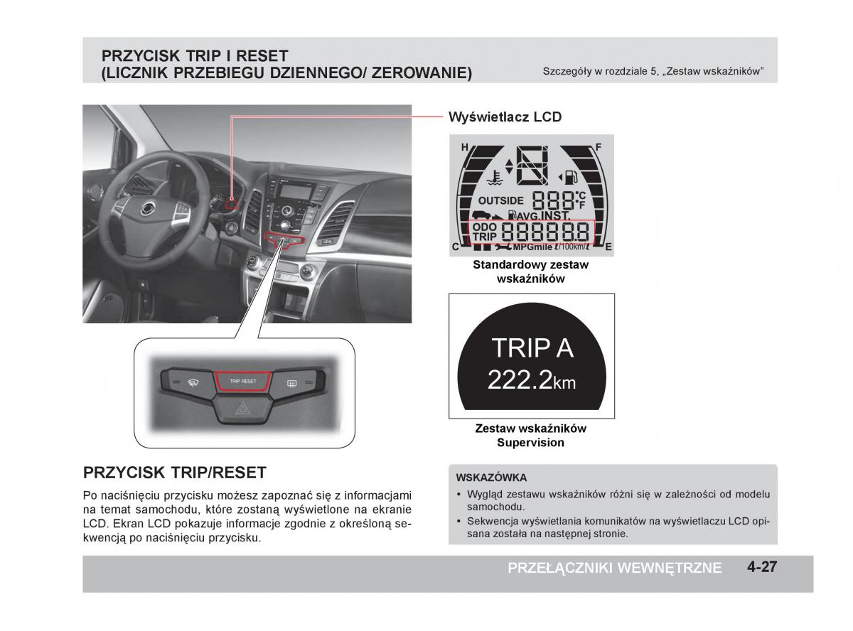 SsangYong Korando III 3 instrukcja obslugi / page 118