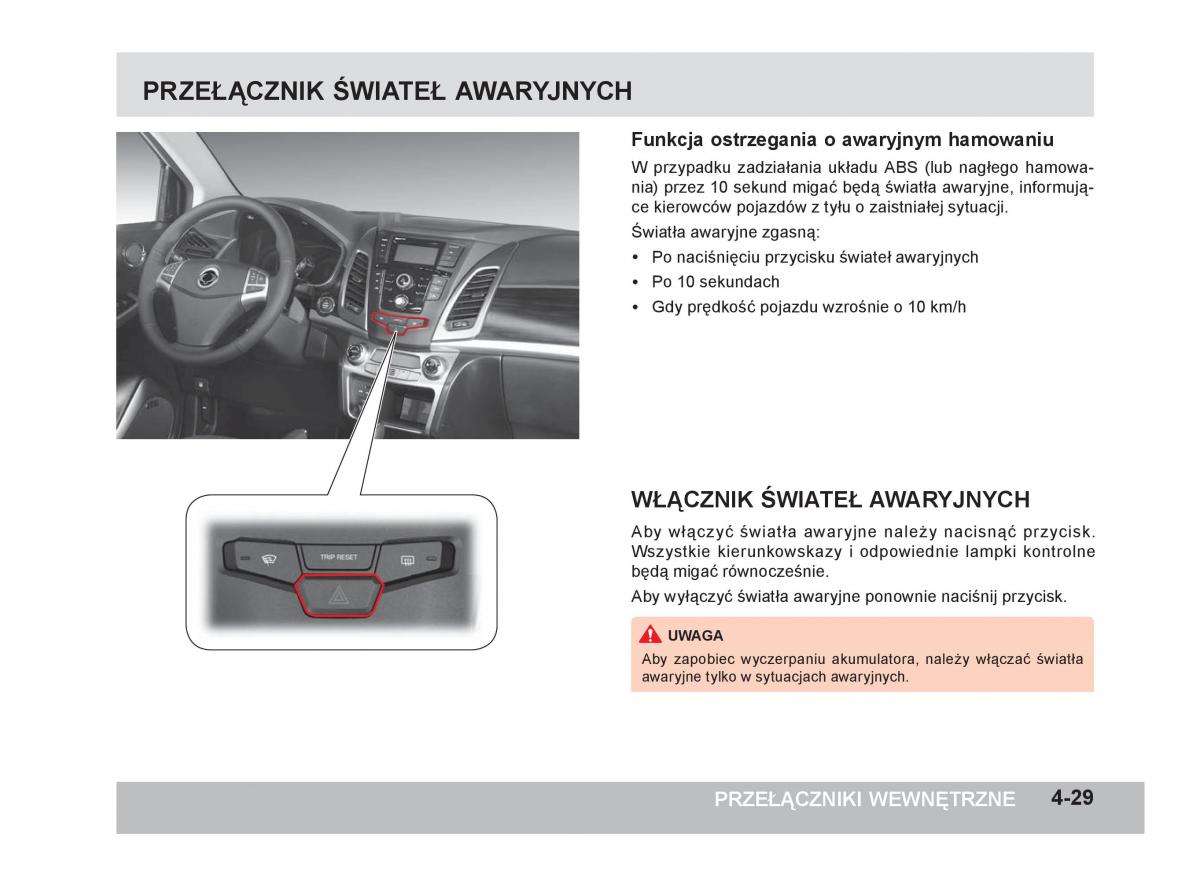 SsangYong Korando III 3 instrukcja obslugi / page 120