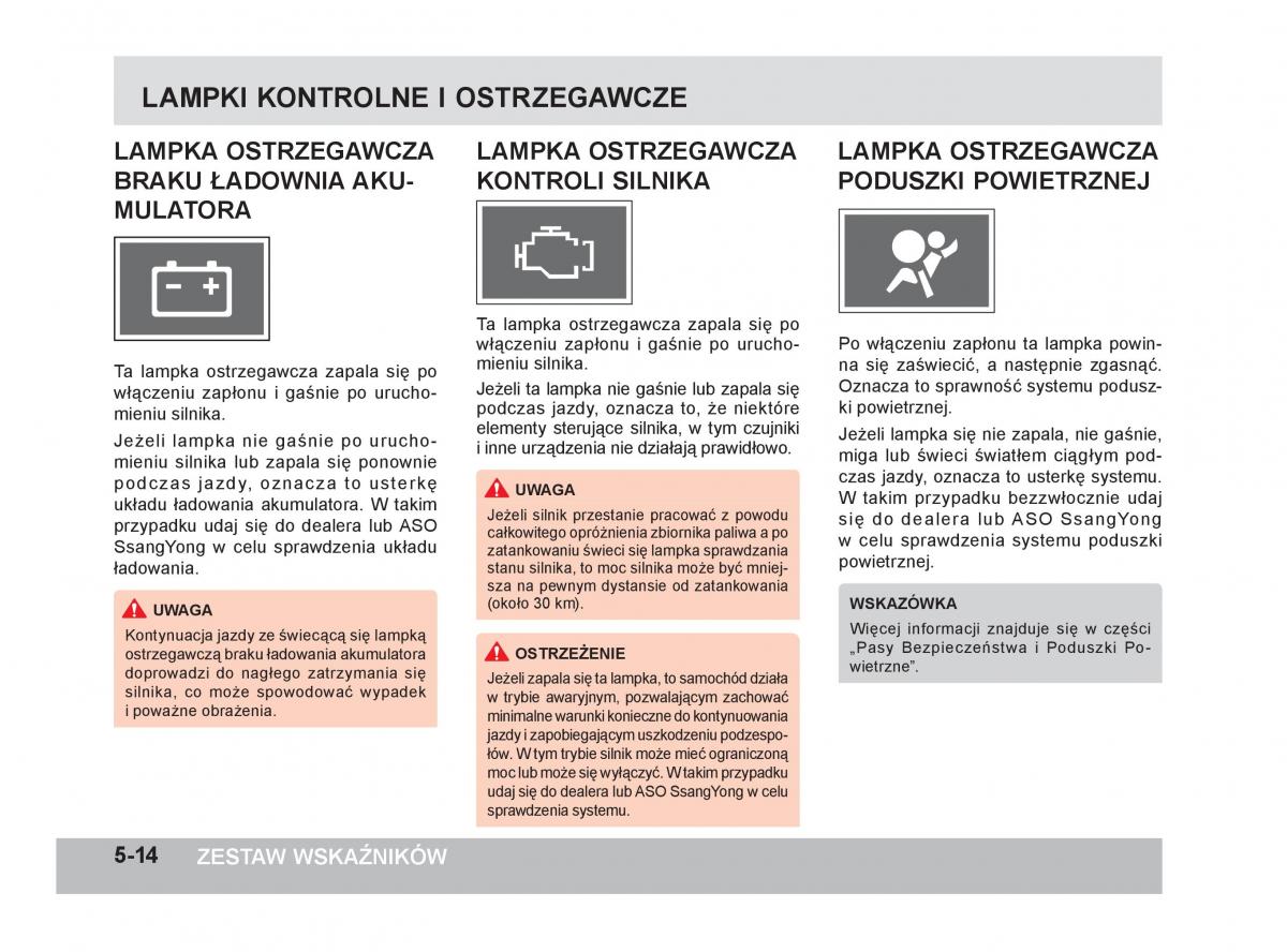 SsangYong Korando III 3 instrukcja obslugi / page 137