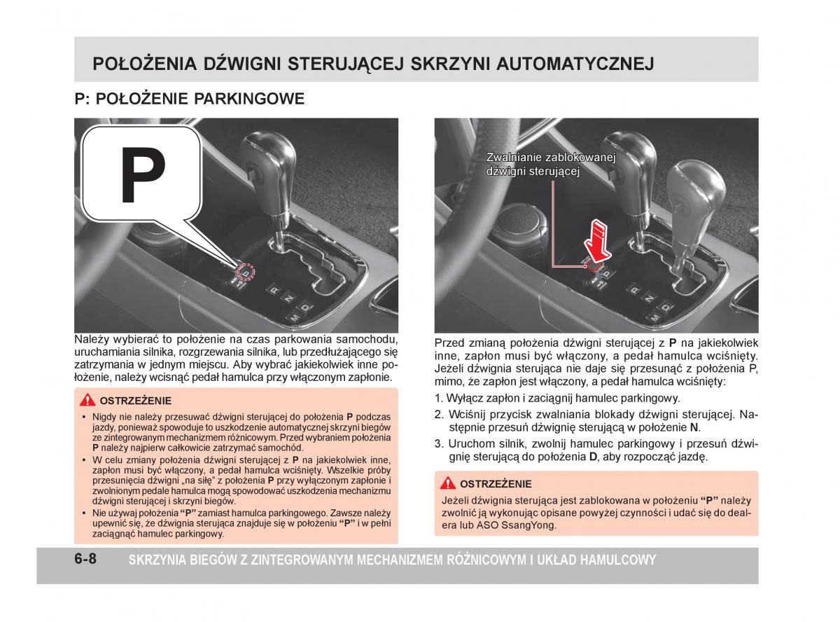 SsangYong Korando III 3 instrukcja obslugi / page 169