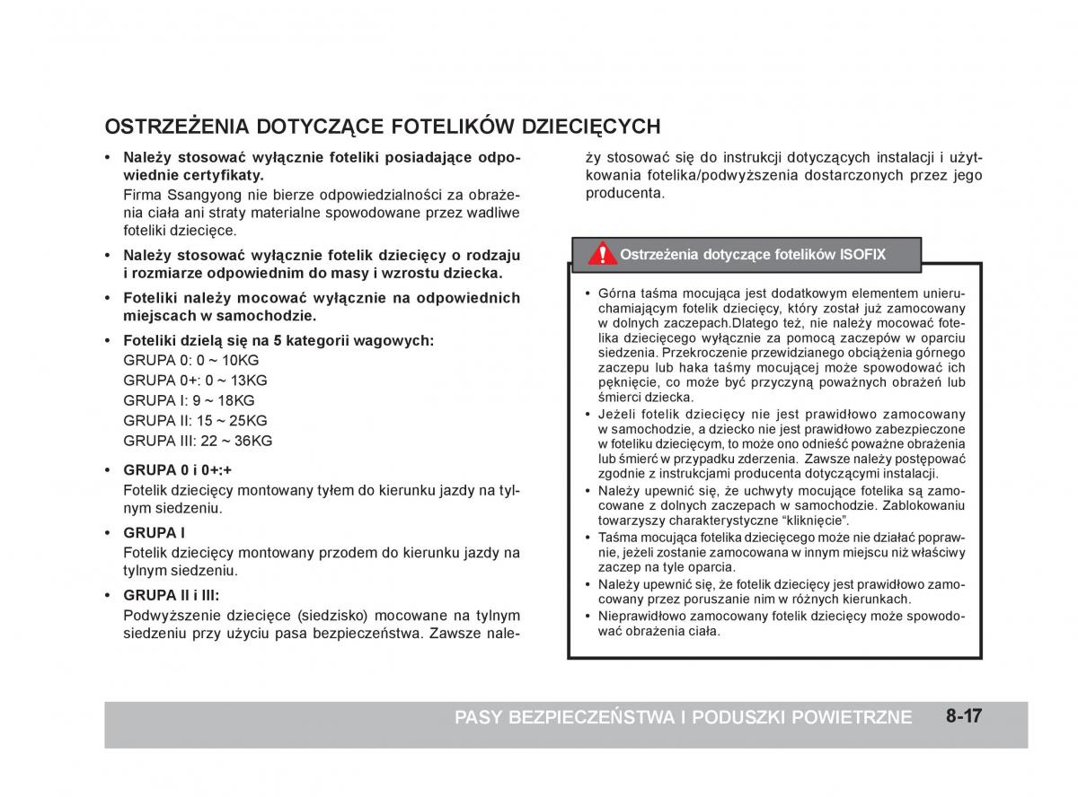 SsangYong Korando III 3 instrukcja obslugi / page 214