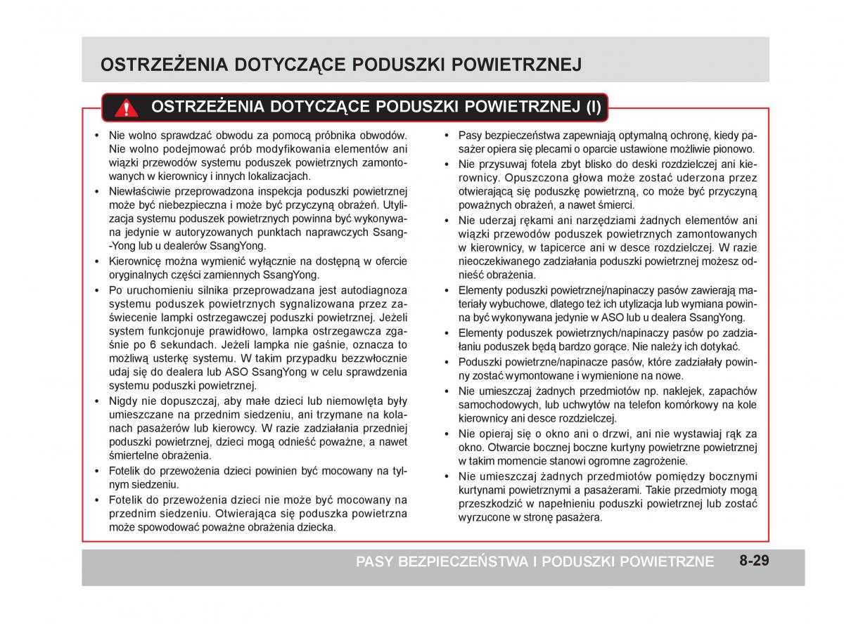 SsangYong Korando III 3 instrukcja obslugi / page 226