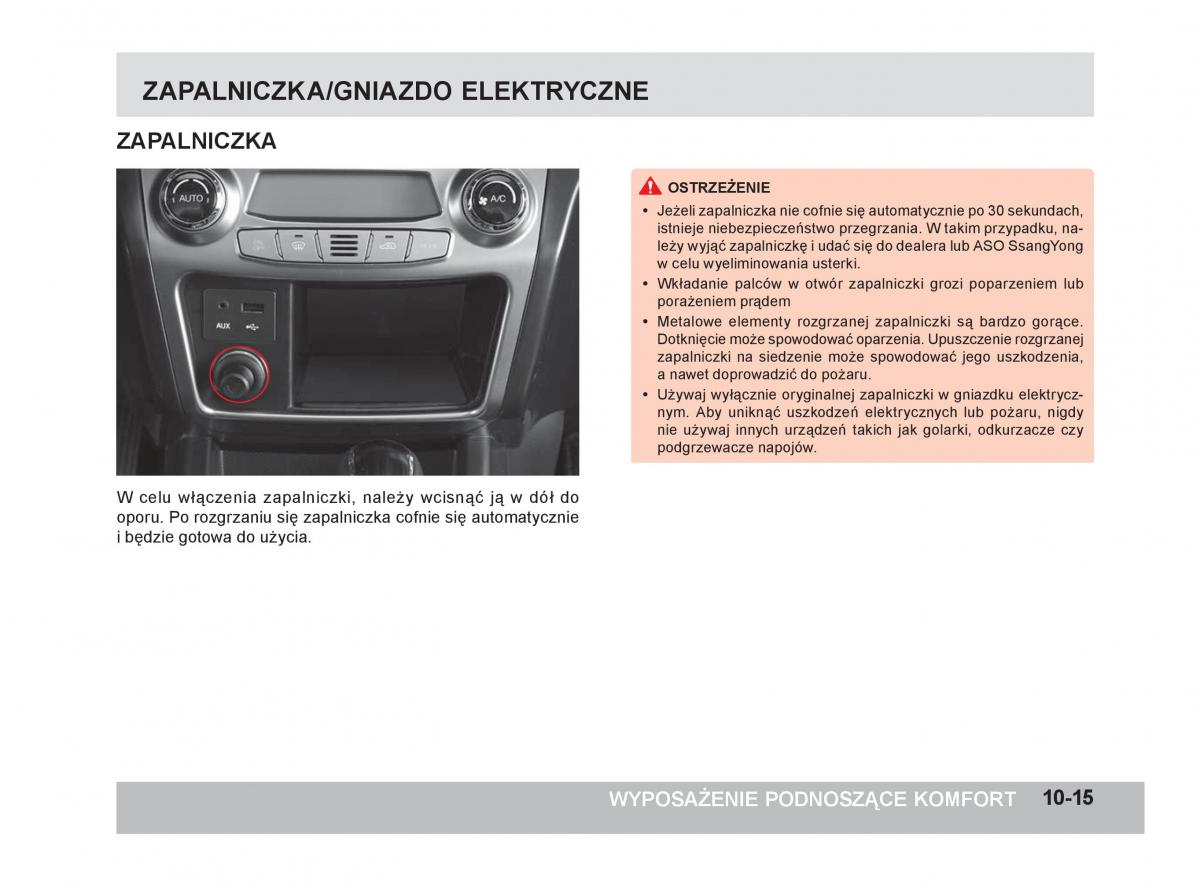 SsangYong Korando III 3 instrukcja obslugi / page 258