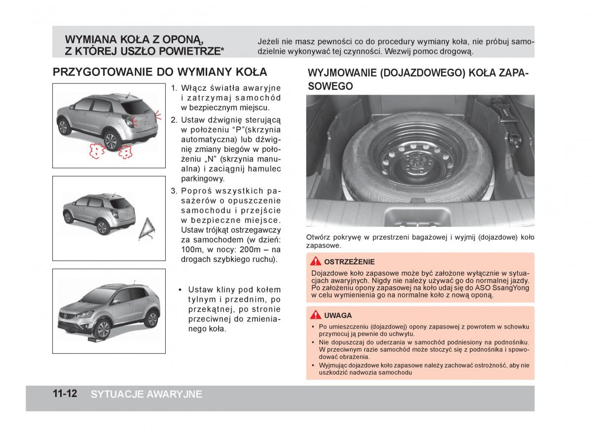 SsangYong Korando III 3 instrukcja obslugi / page 281