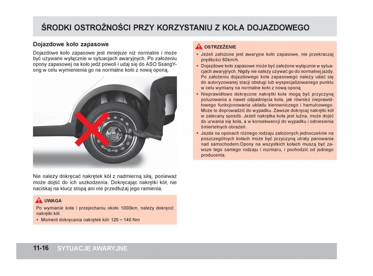 SsangYong Korando III 3 instrukcja obslugi / page 285