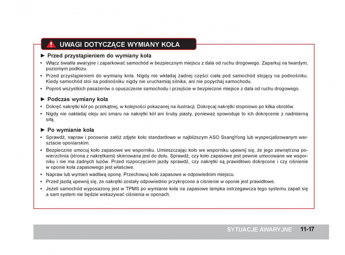 SsangYong Korando III 3 instrukcja obslugi / page 286