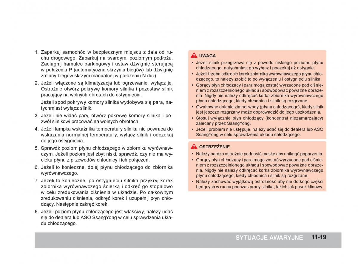 SsangYong Korando III 3 instrukcja obslugi / page 288