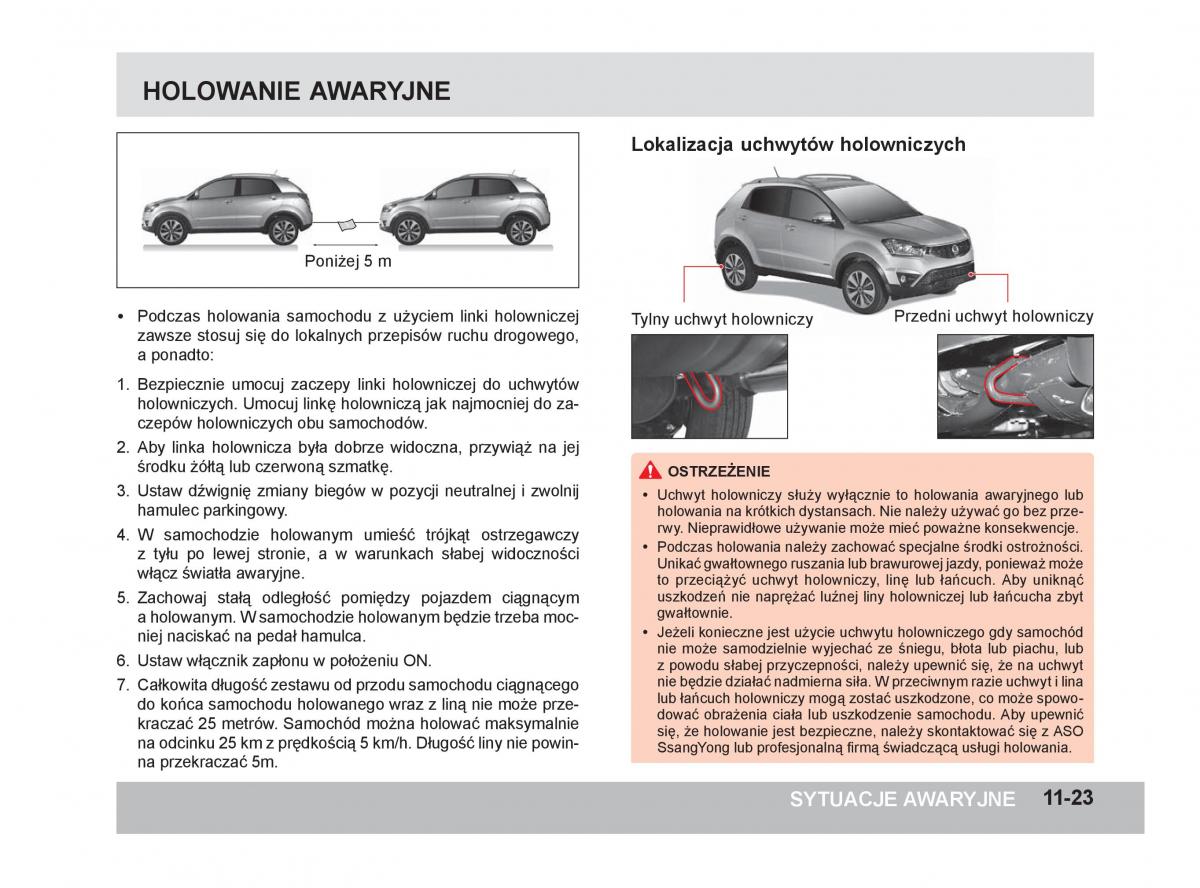 SsangYong Korando III 3 instrukcja obslugi / page 292