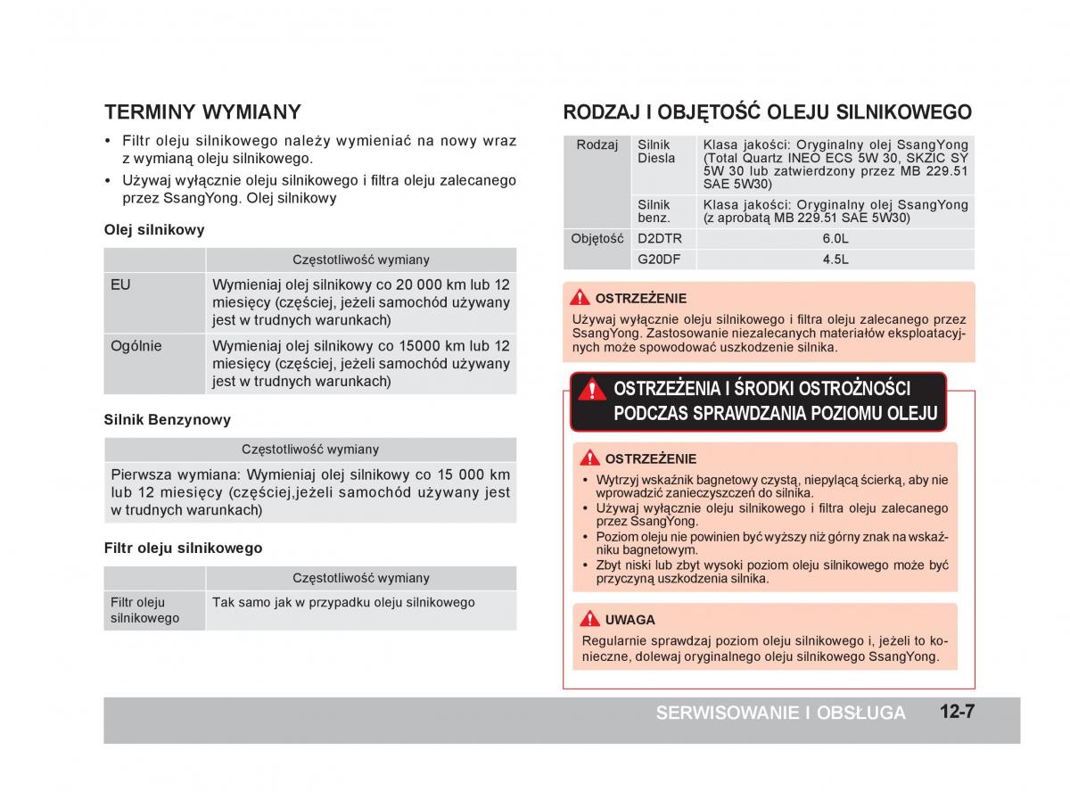 SsangYong Korando III 3 instrukcja obslugi / page 308