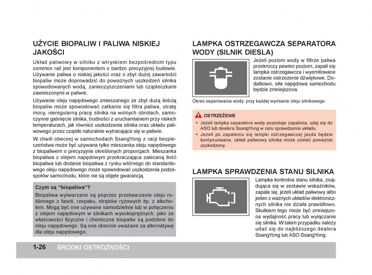 SsangYong Korando III 3 instrukcja obslugi / page 43