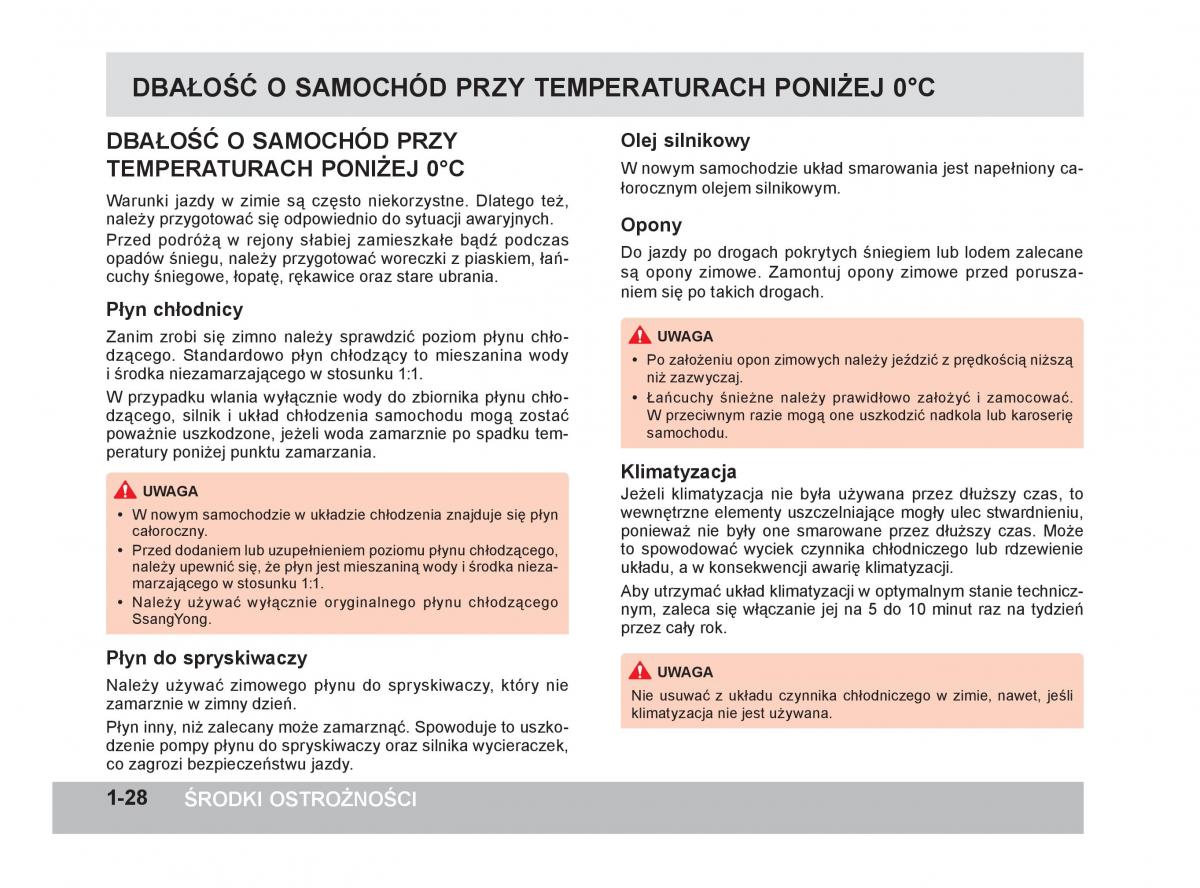 SsangYong Korando III 3 instrukcja obslugi / page 45