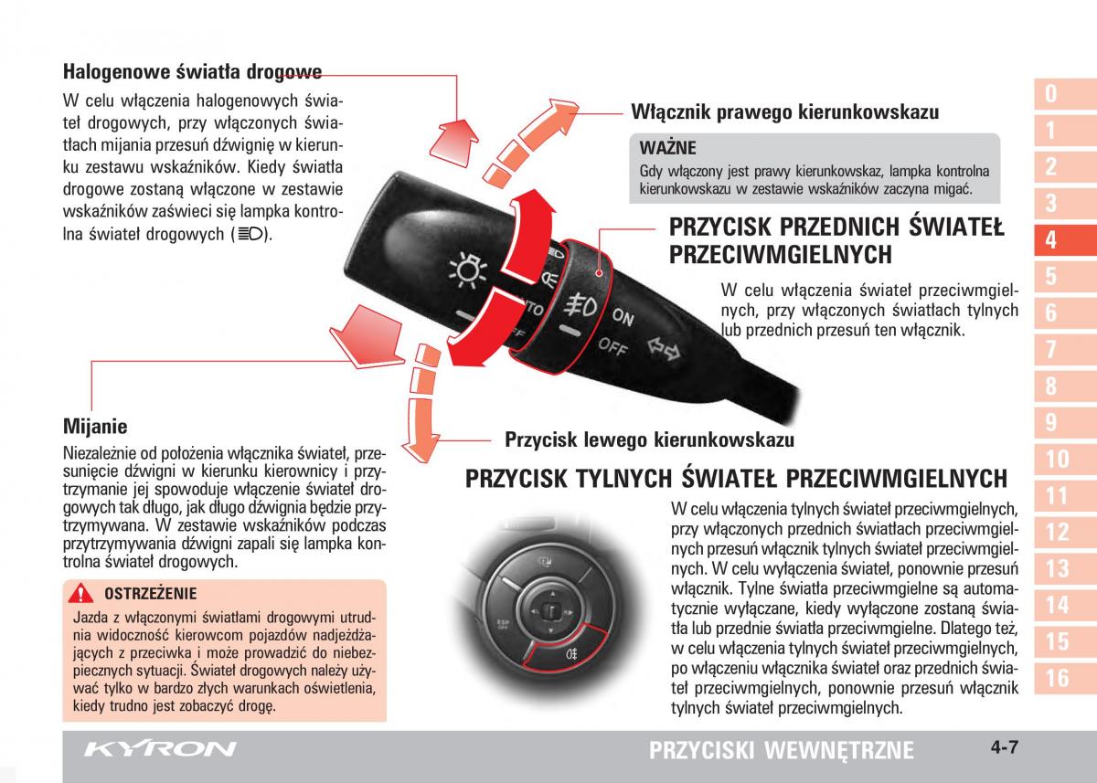 SsangYong Kyron instrukcja obslugi / page 56