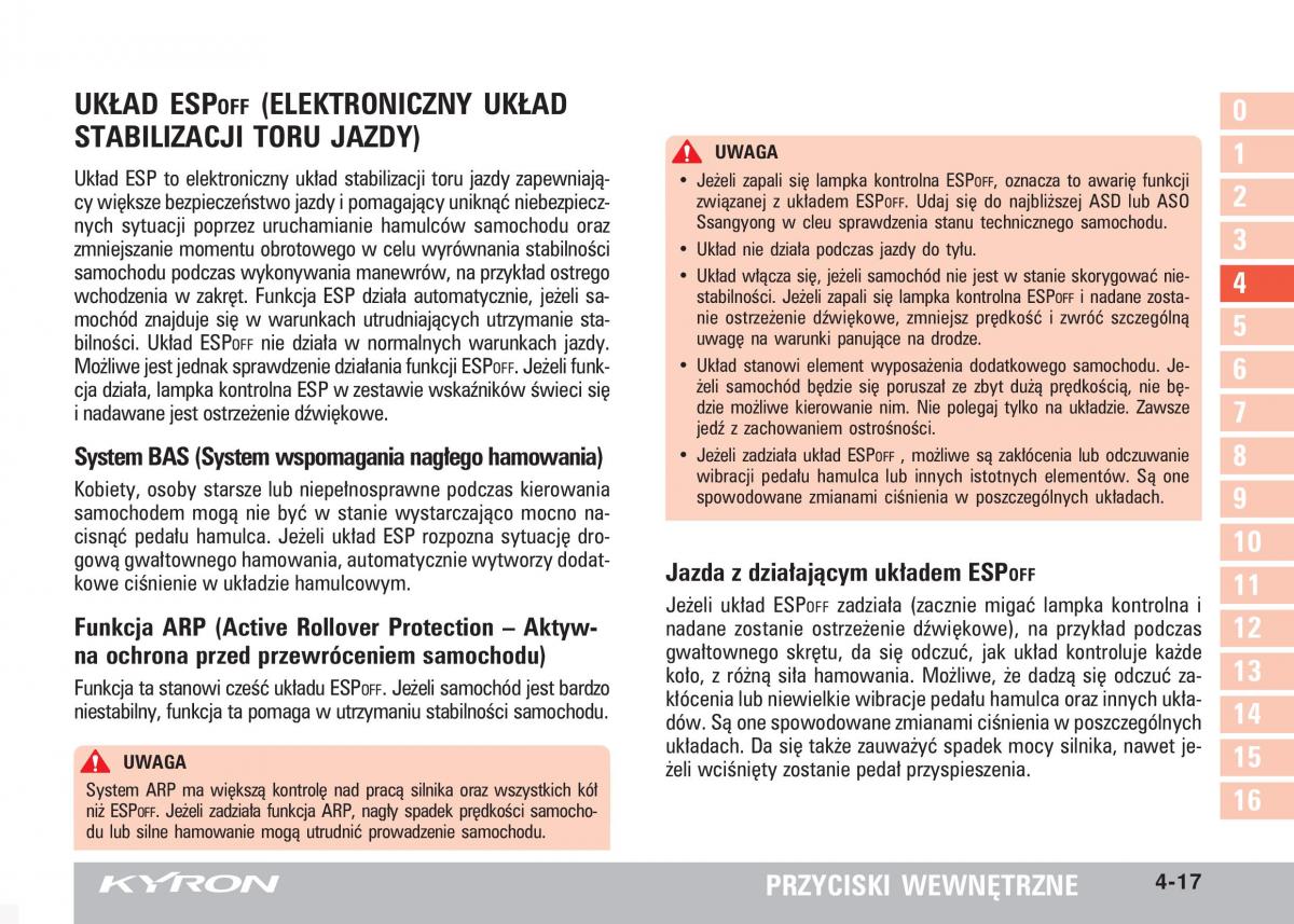 SsangYong Kyron instrukcja obslugi / page 66