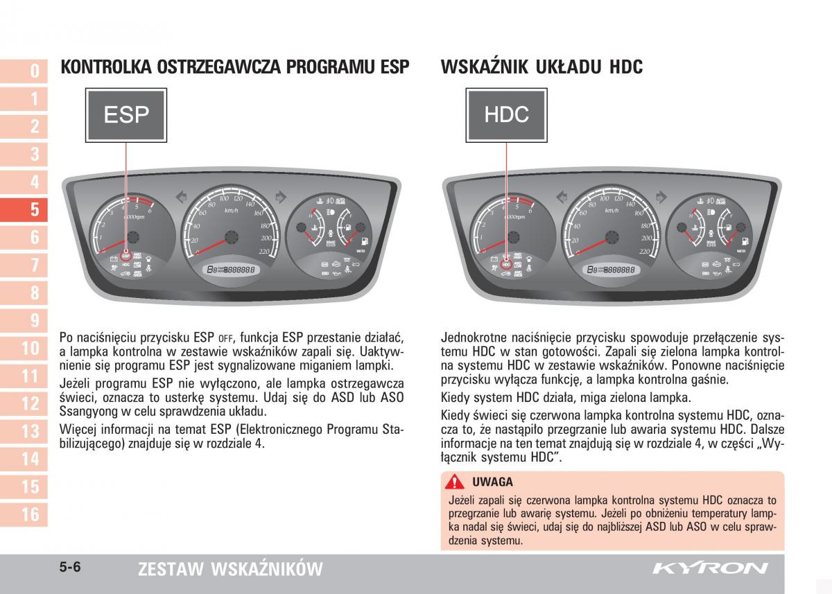 SsangYong Kyron instrukcja obslugi / page 83