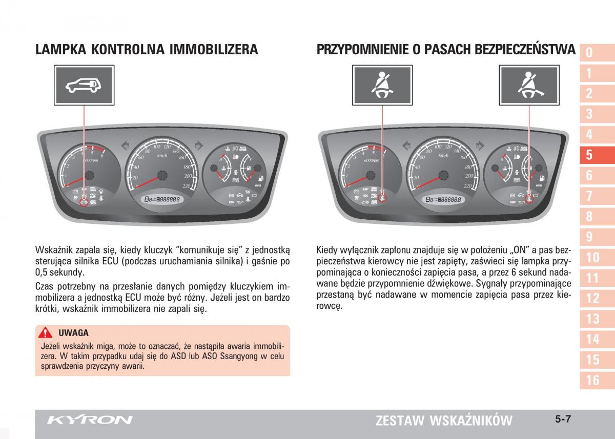 SsangYong Kyron instrukcja obslugi / page 84