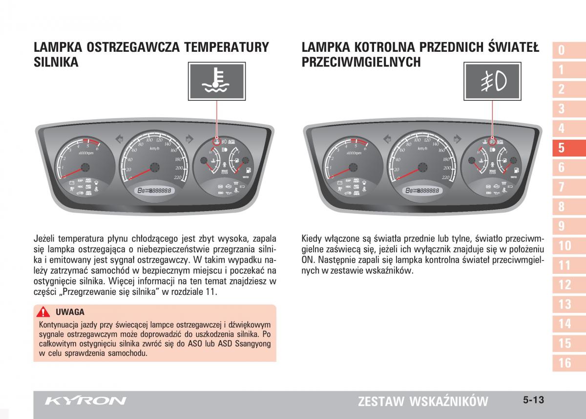 SsangYong Kyron instrukcja obslugi / page 90