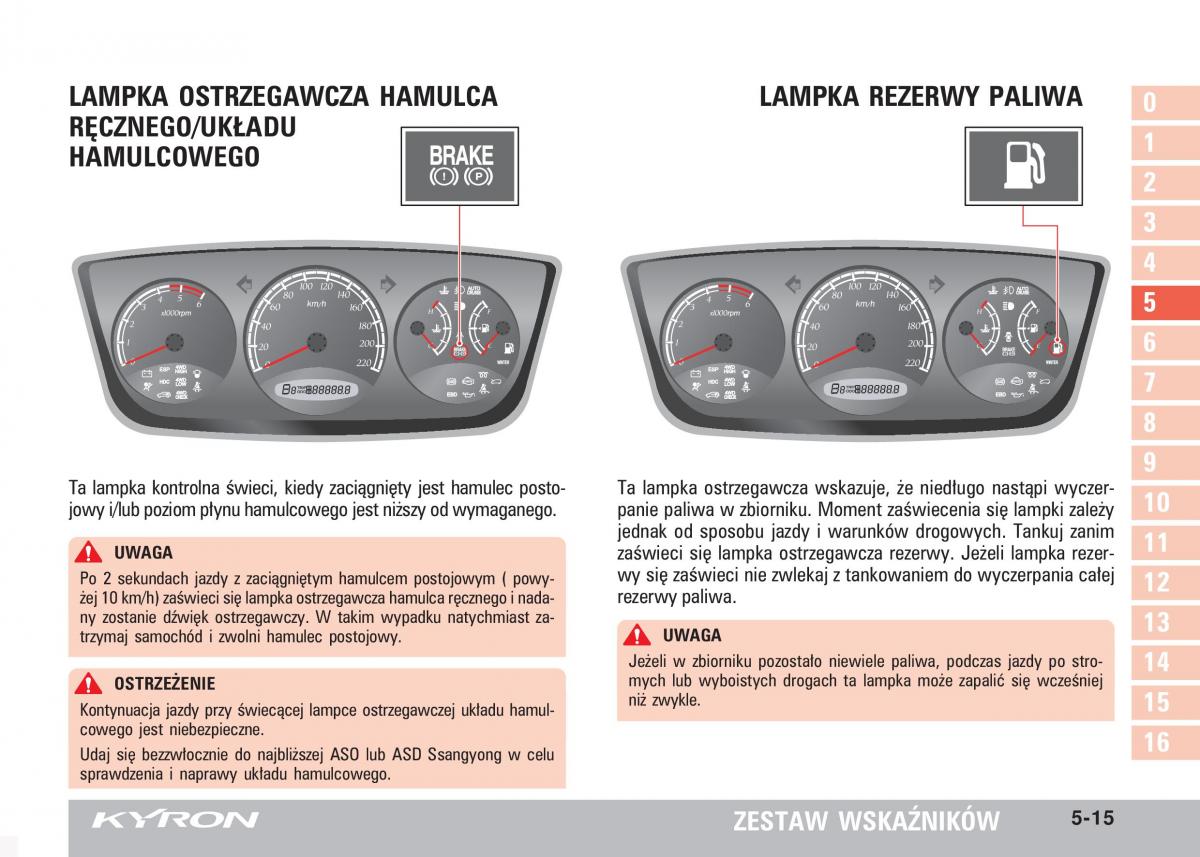 SsangYong Kyron instrukcja obslugi / page 92