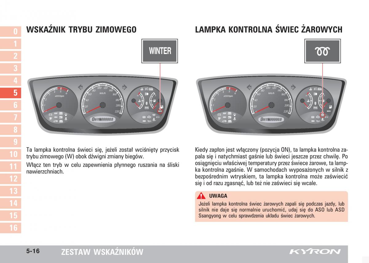 SsangYong Kyron instrukcja obslugi / page 93