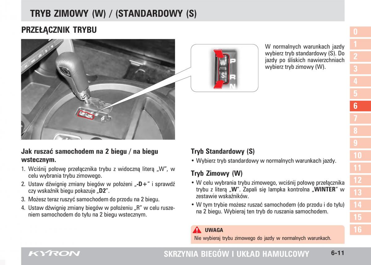 SsangYong Kyron instrukcja obslugi / page 108