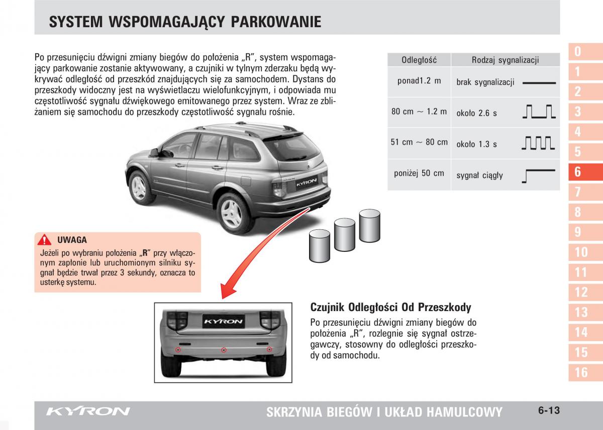 SsangYong Kyron instrukcja obslugi / page 110