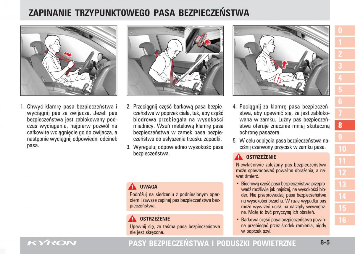 SsangYong Kyron instrukcja obslugi / page 136