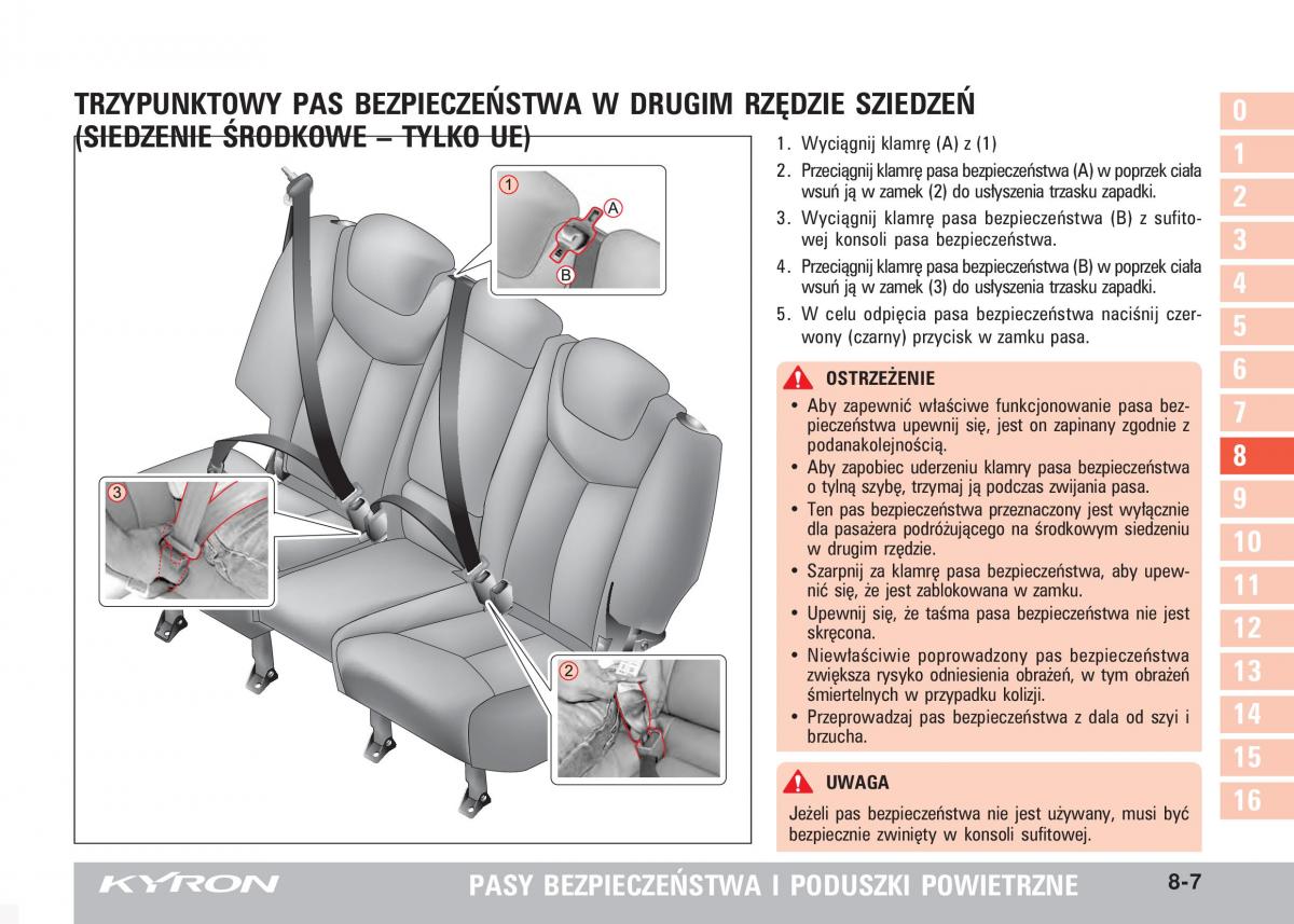 SsangYong Kyron instrukcja obslugi / page 138