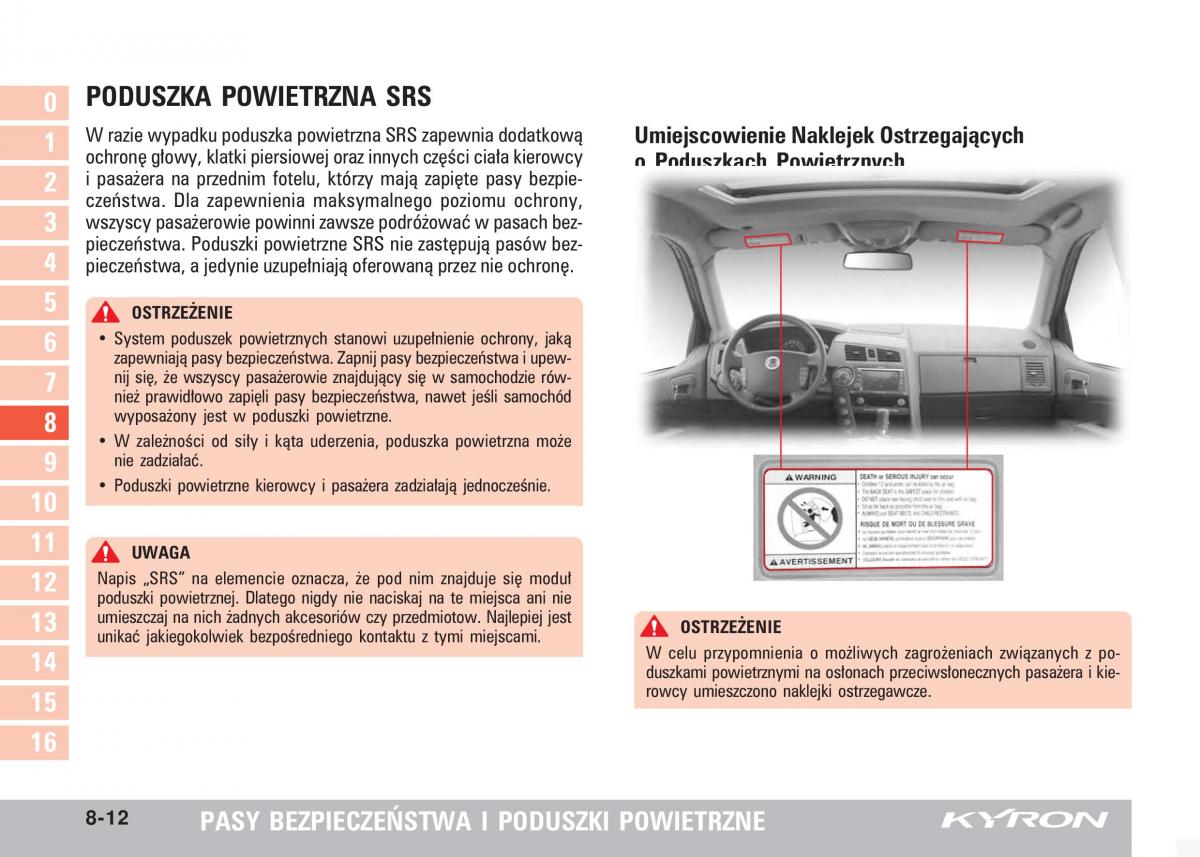 SsangYong Kyron instrukcja obslugi / page 143