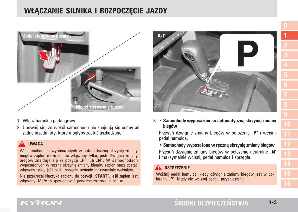 SsangYong Kyron instrukcja obslugi / page 16