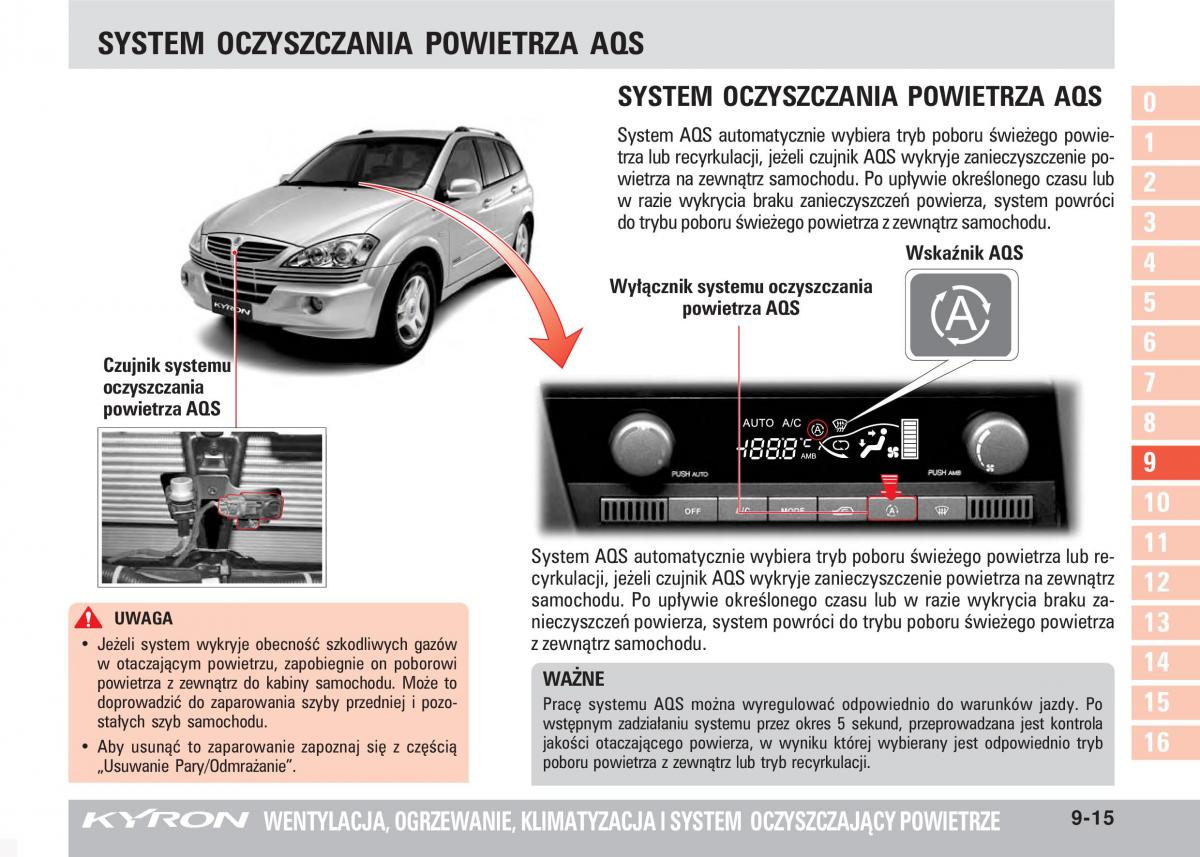 SsangYong Kyron instrukcja obslugi / page 164