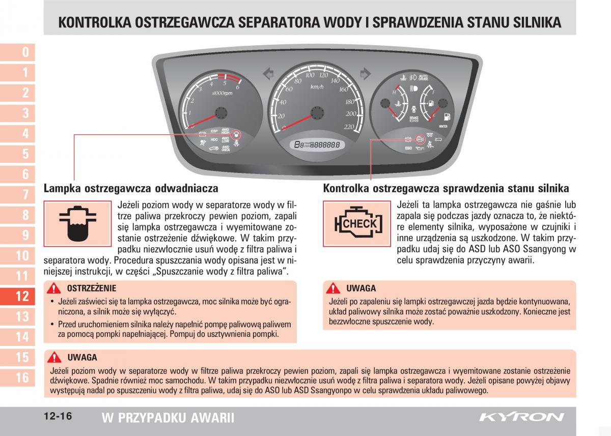 SsangYong Kyron instrukcja obslugi / page 209