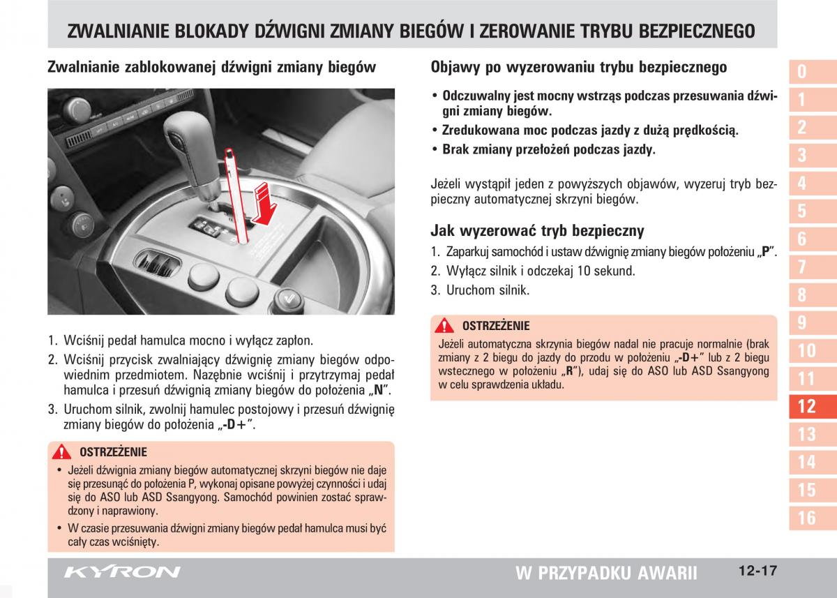 SsangYong Kyron instrukcja obslugi / page 210