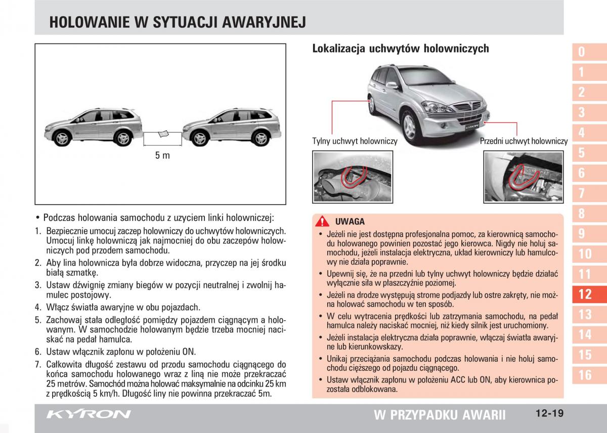 SsangYong Kyron instrukcja obslugi / page 212