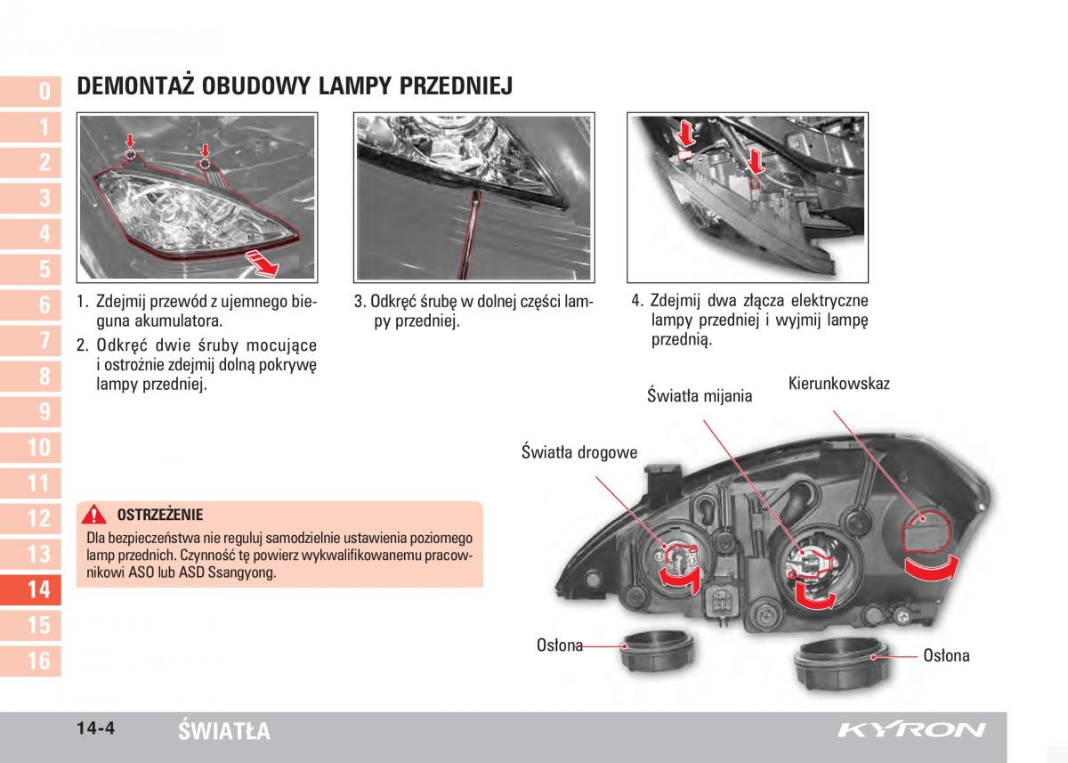 SsangYong Kyron instrukcja obslugi / page 249