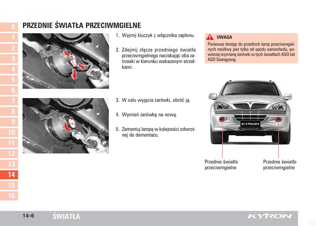 SsangYong Kyron instrukcja obslugi / page 251