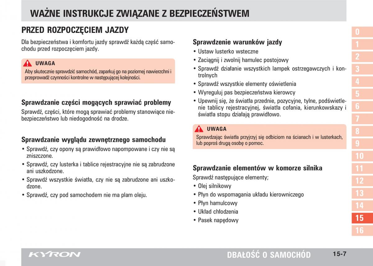 SsangYong Kyron instrukcja obslugi / page 264