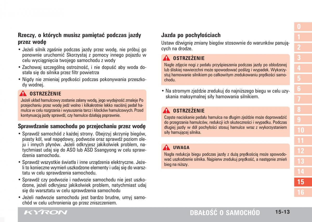 SsangYong Kyron instrukcja obslugi / page 270