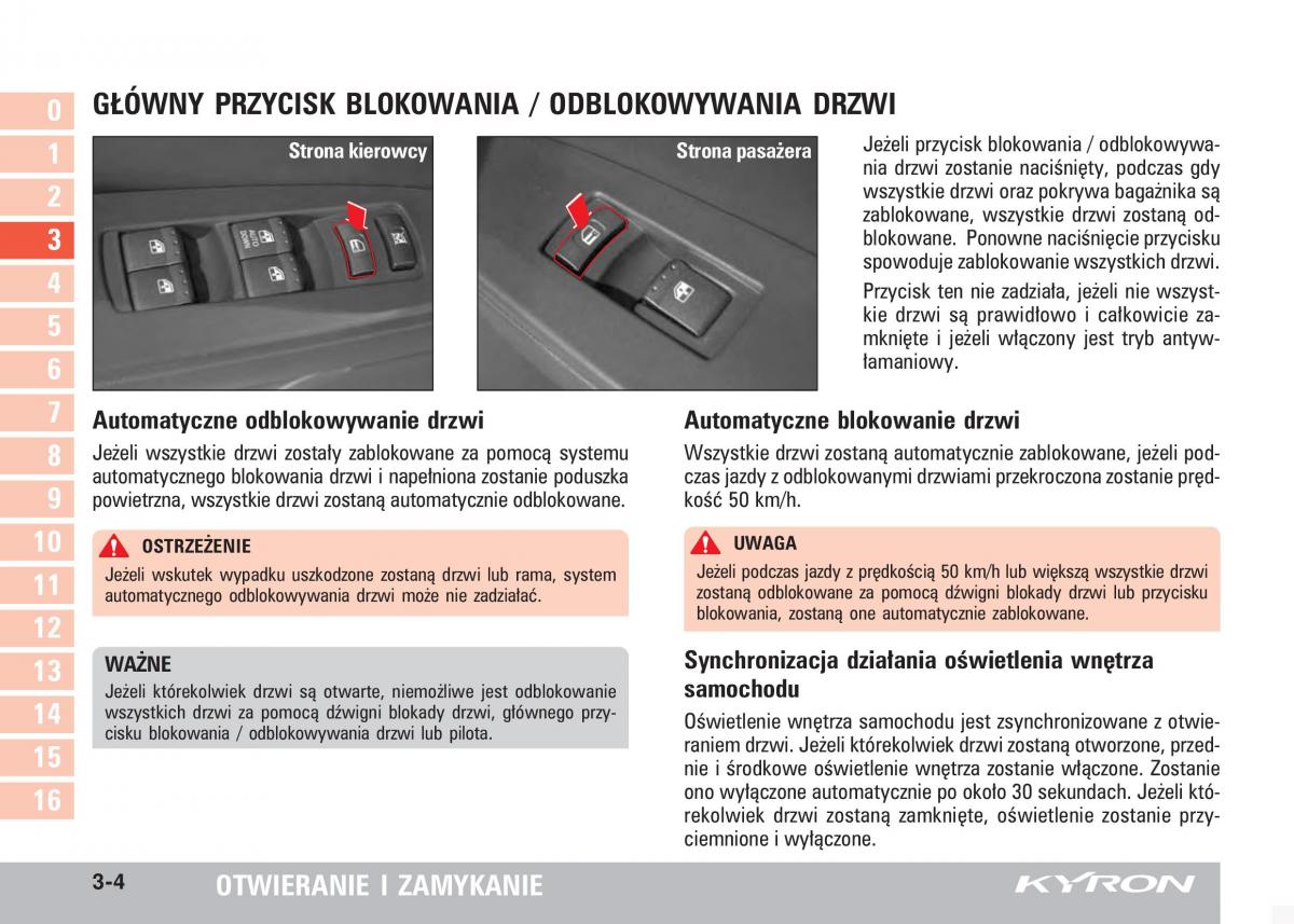 SsangYong Kyron instrukcja obslugi / page 41