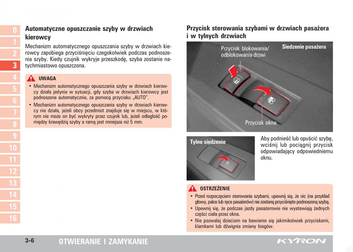 SsangYong Kyron instrukcja obslugi / page 43